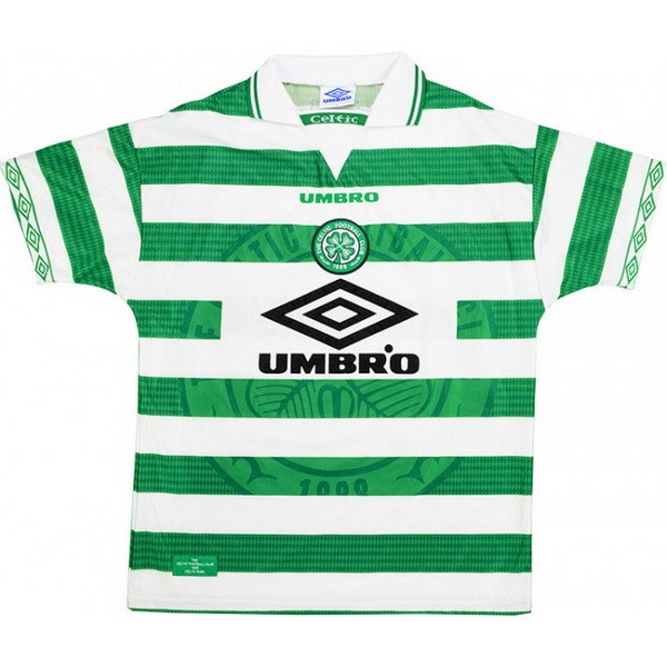 Camiseta Celtic Primera equipo Retro 1997 1999 Verde